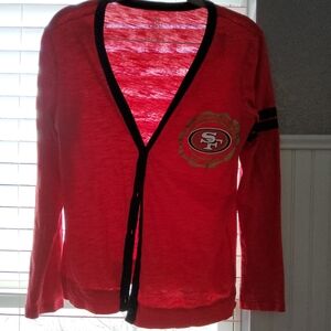 Vibrant Red Women's Button Down Shirt